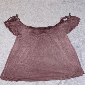 Over the Shoulder Cropped top